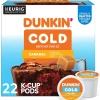 Keurig K-Cups<Dunkin' Cold Caramel Iced Coffee Keurig® K-Cup® Pods, Medium Dark Roast, 22/Box (5000375314)