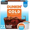 Keurig K-Cups<Dunkin' Cold Iced Coffee Keurig® K-Cup® Pods, Medium Dark Roast, 22/Box (5000369251)