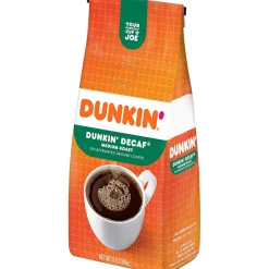 Coffee<Dunkin' Decaf Ground Coffee, Medium Roast (00048)