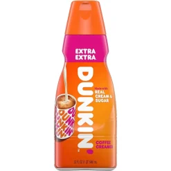 Milk & Creamer<Dunkin' Extra Extra Coffee Creamer, 32 Oz, 2PK