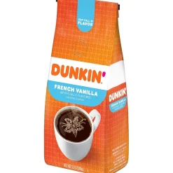 Coffee<Dunkin' French Vanilla Ground Coffee, 12 oz. Bag (SMU00047)