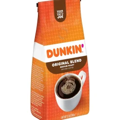 Coffee<Dunkin' Original Blend Ground Coffee, Medium Roast, 12 oz. (SMU00046)