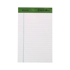 Ampad Earthwise by Notepads, 5" x 8", College Ruled, White, 40 Sheets/Pad, 6 Pads/Pack (40112R) Discount