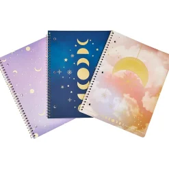 Eccolo 1-Subject Notebooks, 8.5" x 11", College-Ruled, 80 Sheets, Assorted Colors, 3/Pack (ST839A-3PACK) Clearance