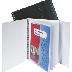 C-Line Eight-Pocket Portfolio with Security Flap, 11 x 8-1/2, Black Best