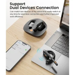 EKSATelecom S30 Bluetooth On-Ear Headset, Black (T-QM01-01)* Headsets