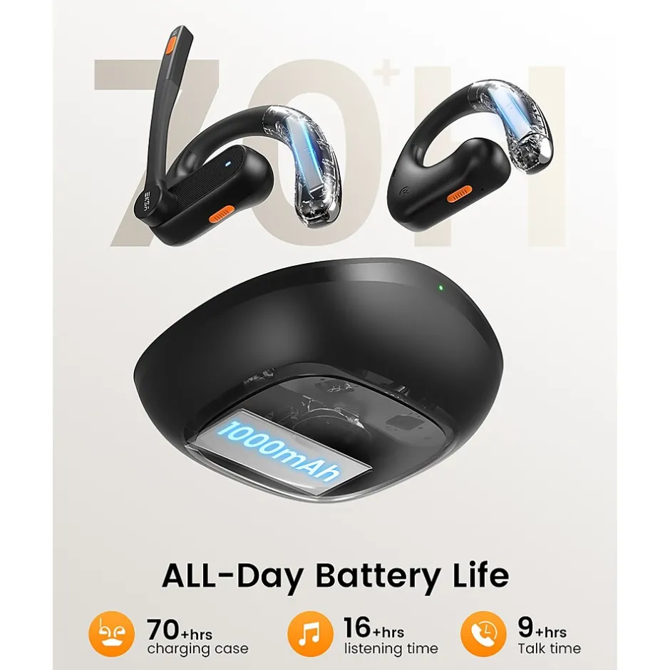 EKSATelecom S30 Bluetooth On-Ear Headset, Black (T-QM01-01)* Headsets