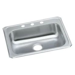 Sinks<Elkay Celebrity Stainless Steel 25" x 21-1/4" x 5-3/8", Single Bowl Top Mount Sink (GECR25213)