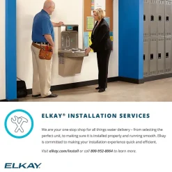 Drinking Fountains<Elkay Cooler Wall Mount ADA Non-Filtered, 8 GPH Light Gray Granite (EZS8L)