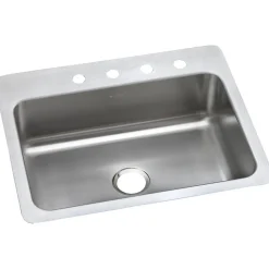 Sinks<Elkay Dayton Stainless Steel 27" x 22" x 8", Single Bowl Dual Mount Sink (DSESR127224)