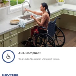 Sinks<Elkay Dayton Stainless Steel 25" x 21-1/4" x 6-9/16", Single Bowl Top Mount Sink, Satin (D125213)