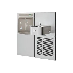 Drinking Fountains<Elkay EZH2O Bottle Filling Station with Soft Sides Single Fountain, Stainless Steel (EZWS-SS8K)