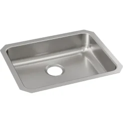 Sinks<Elkay Lustertone Classic Single-Bowl Undermount Sink, 18.25" x 23.5" x 5.38", Stainless Steel, Lustrous Satin (ELUHAD211555)