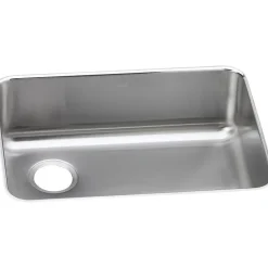 Sinks<Elkay Lustertone Stainless Steel 25-1/2" x 19-1/4" x 8", Single Bowl Undermount Sink (ELUH2317L)
