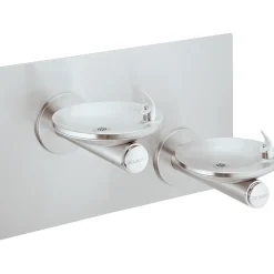 Drinking Fountains<Elkay SwirlFlo Bi-Level Fountain Non-Filtered Non-Refrigerated, Stainless (EDFPBM117C)