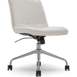 Hot Adelaide Fabric Task Chair, Ivory (48214B) Office Chairs