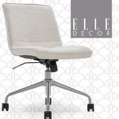 Hot Adelaide Fabric Task Chair, Ivory (48214B) Office Chairs