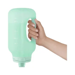 Water Bottles<ello Hydra Time Markers Plastic Water Bottle with Straw, 64 oz., Yucca (299-0826-025-2)