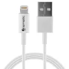 Ematic 3 ft. Charge and Sync Lightning to USB-A Cable, White, (ELC420MF)