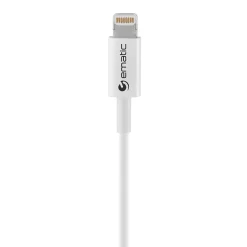 Ematic Charge and Sync Lightning to USB-A Cable, 6 ft., White, (ELC460)