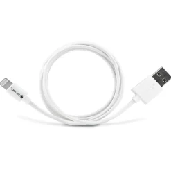 Ematic Charge and Sync Lightning to USB-A Cable 10 ft., White, (ELC510)