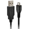Ematic Charge and Sync Micro USB to USB-A Cable, 6-ft, Black, (EMU62)