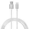 Ematic Charge and Sync USB-A to USB-C Cable, 3 ft., White, (EUSBCWH)