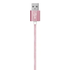 Lightning Cables<Ematic Charge and Sync USB-A to USB-C Cable, 3 ft., Pink, (EUSBCPN)