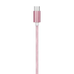 Ematic Charge and Sync USB-C 2.0 to USB-A Cable, 6 ft., Pink, (EUTC602PN)