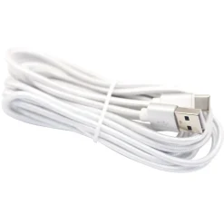 Ematic Charge and Sync USB-C 2.0 to USB-A Cable, 6 ft., White, (EUTC603WH)