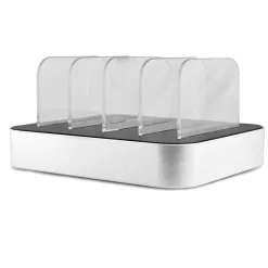 Ematic Charging Dock with 4 USB-A Ports, 2.4-Amp, Black, (EMC40USB)