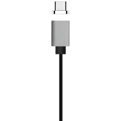 Ematic Magnetic USB-C to USB-A Cable for Android Devices, 3 ft., Black (EUTCMG300)