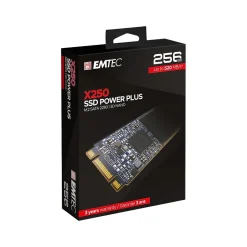 Emtec X250 Power Plus ECSSD256GX250 256GB M.2 SATA Internal Solid State Drive* Solid State Drives