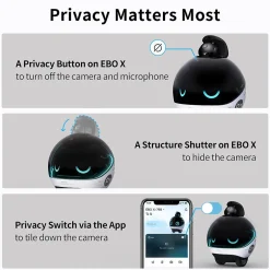 Enabot EBO X Home Robot, Black (EBO X)* Webcams