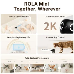 Enabot ROLA Mini Companion Robot, Black (ROLA Mini)* Webcams