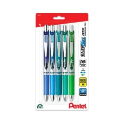 EnerGel RTX Retractable Gel Pens, Medium Point, 0.7mm, Assorted Inks, 5/Pack (BL77LEFBP5M) Sale