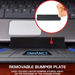 Enhance Cryogen Laptop Cooling Stand, USB Connectivity, Blue/Black (ENGXC20100BLWS)* Gaming Accessories