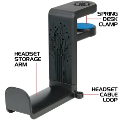 Enhance ENUNHPM100BKEW Gaming Headphone Mount, Black* Gaming Accessories