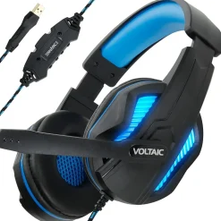 Enhance Voltaic Pro 7.1 Surround Gaming Headphones, USB, Black/Blue (ENVOH7L100BLEW)* Headsets