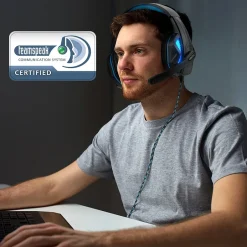 Enhance Voltaic Pro 7.1 Surround Gaming Headphones, USB, Black/Blue (ENVOH7L100BLEW)* Headsets