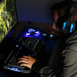 Enhance Voltaic Pro 7.1 Surround Gaming Headphones, USB, Black/Blue (ENVOH7L100BLEW)* Headsets