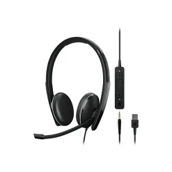 EPOS ADAPT 165T USB II Stereo Computer Headset, Over-the-Head, Black (1000902)* Headsets