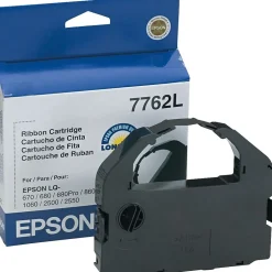 Printer Ribbons<Epson Black Dot-Matrix Printer Ribbon (7762L)