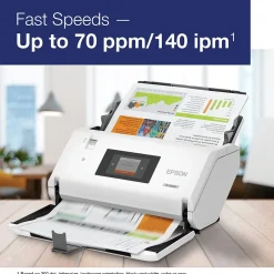 Desktop Scanners<Epson DS-30000 Large-format Duplex Document Scanner, White (B11B256201)