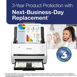 Desktop Scanners<Epson DS-575W II Duplex Document Scanner, White/Black (B11B263202)