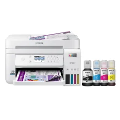 Instant Photo Printers<Epson EcoTank ET-3850 Wireless Color Inkjet Printer, All-In-One Supertank, Print, Scan, Copy (9472543)