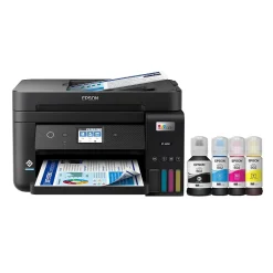 Color Printers<Epson EcoTank ET-4850-B Wireless Color Inkjet Printer, All-In-One Supertank, Print, Scan, Copy, Fax (9472544) Black