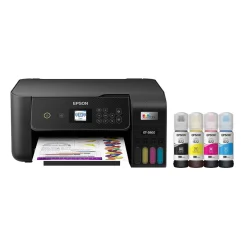 Color Printers<Epson EcoTank ET-2800-B Wireless Color Inkjet Printer, All-In-One Supertank, Print, Scan, Copy (9472532) Black