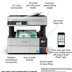 Color Printers<Epson EcoTank Pro 5150 Wireless Color Inkjet Printer, All-In-One Supertank, Print, Scan, Copy (9472546)