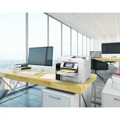 Color Printers<Epson EcoTank Pro ET-5800 Wireless Color Inkjet Printer, All-In-One Supertank, Print, Scan, Copy, Fax (9472508)